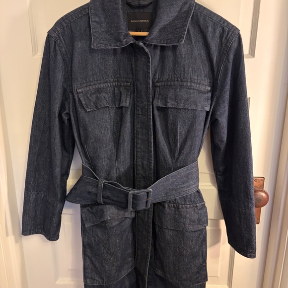 Banana Republic Denim Jacket with Chunky Belt Small - Picture 12 of 12
